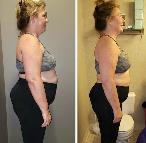 Before and After Weight Loss Boot Camp Success