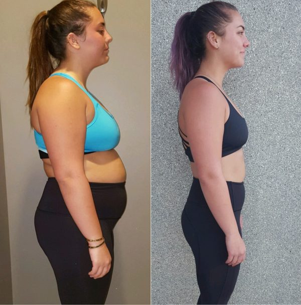 Before and After Weight loss retreat photo