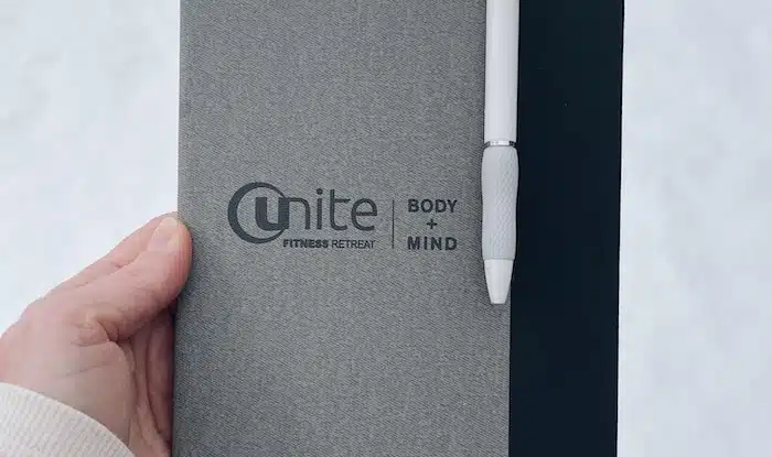Journaling at Unite Fitness Retreat