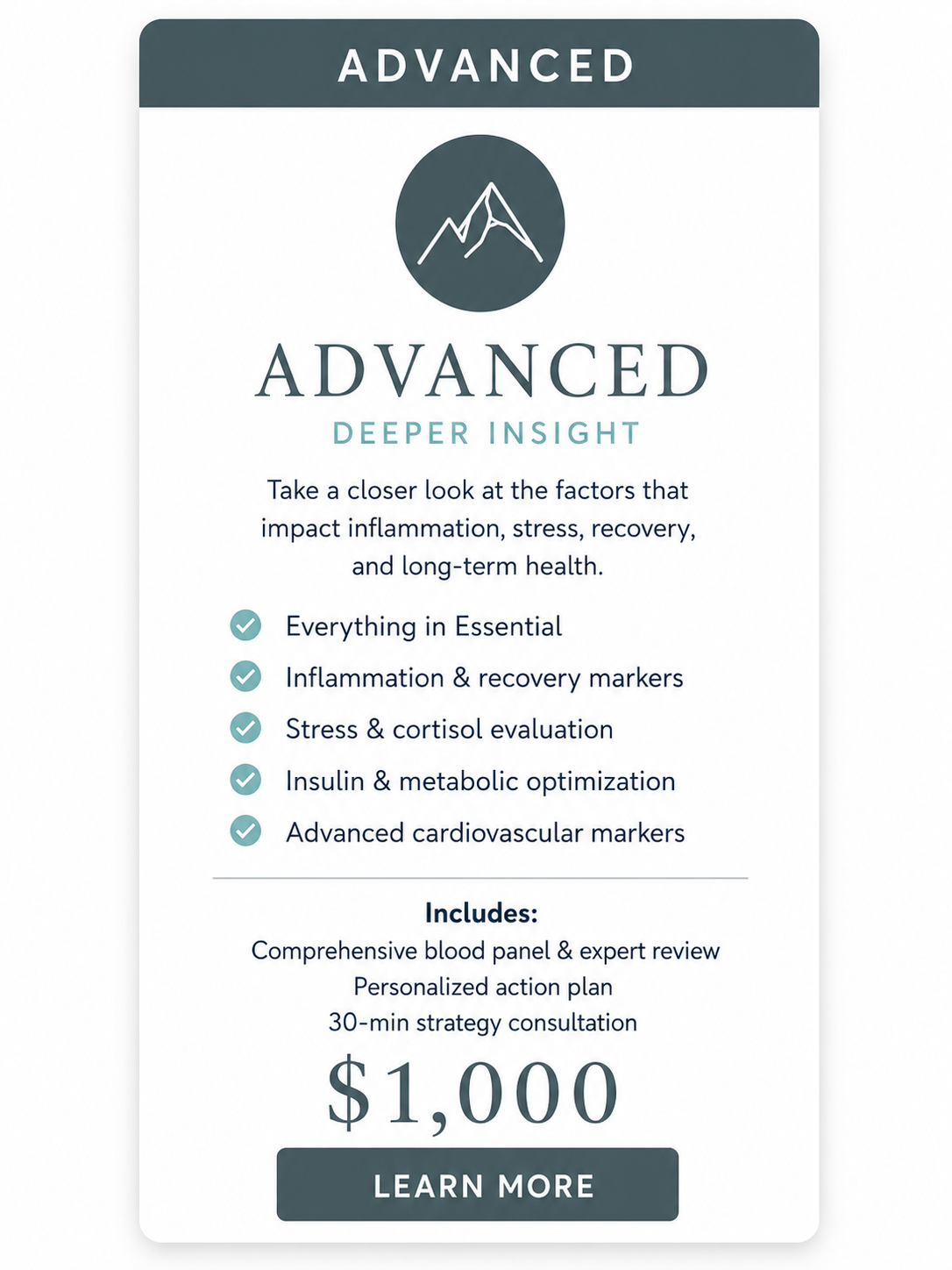 Unite's Advanced Longevity Program