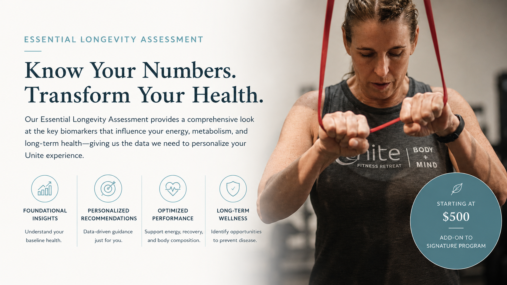 Unite Fitness Retreat Essential Longevity Assessment Unite Fitness Retreat Essential Longevity Assessment