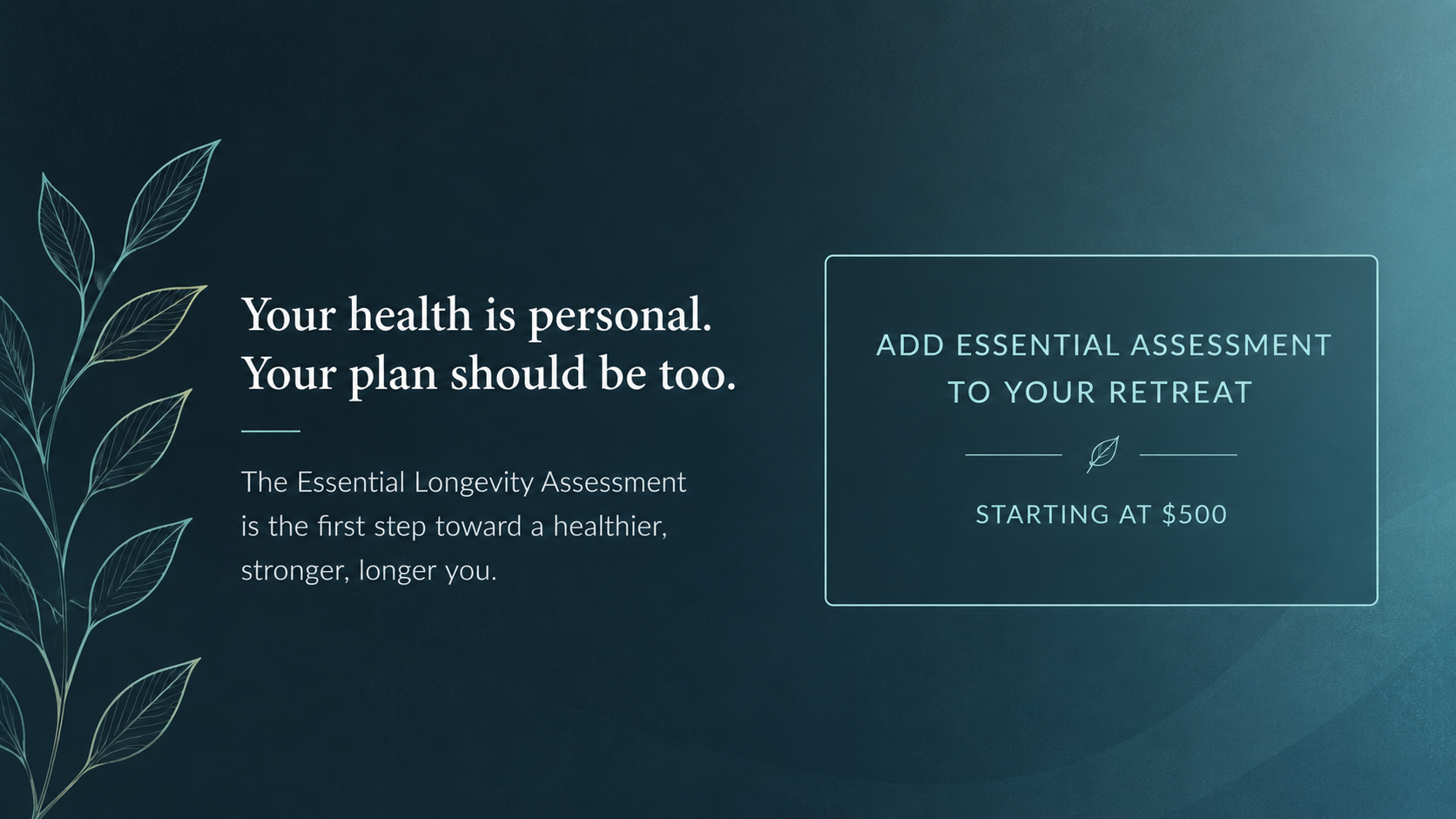Essential Longevity Assessment Ad-on