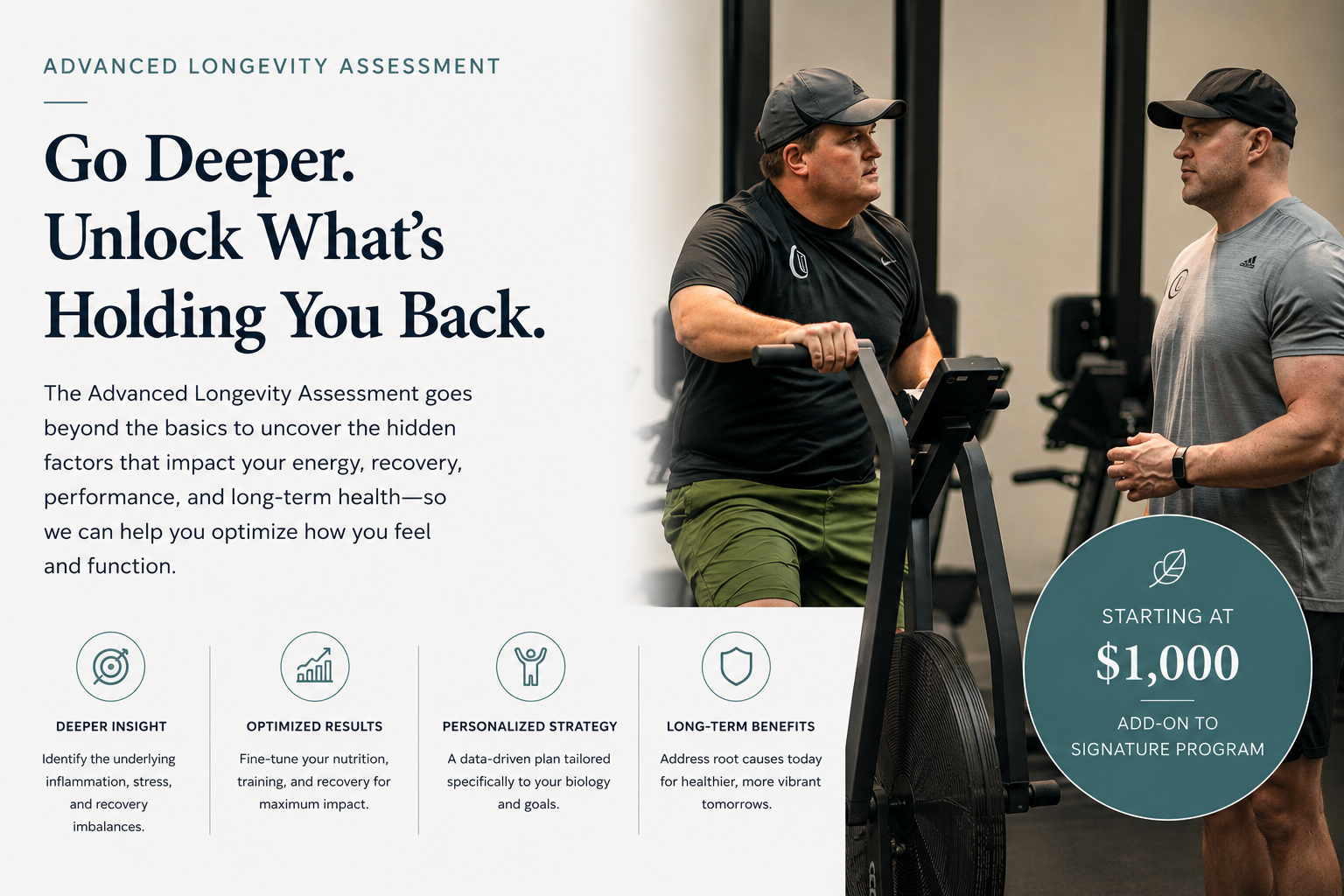 Unite Fitness Retreat Advanced Longevity Assessment Unite Fitness Retreat Advanced Longevity Assessment