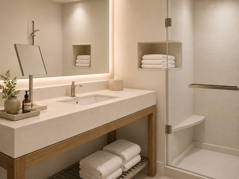 Unite Fitness Retreat Guest Bathroom Unite Fitness Retreat Guest Bathroom