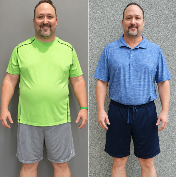 Mike Before & After Unite Fitness Retreat